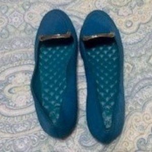 NWOT Tory Burch Teal Size 5.5 Flats